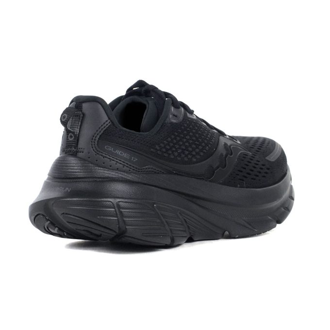 Saucony Women's Guide 17 Black/Black Running Shoes S10936-200 - Image 3