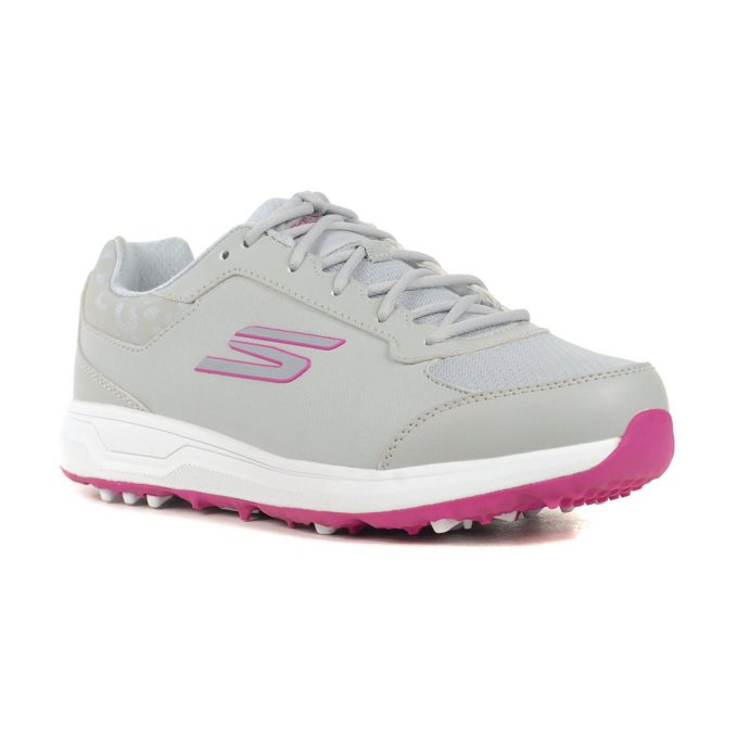 Skechers Men's Go Golf Prime Grey/Pink Golf Shoes 123067.GYPK - Image 2