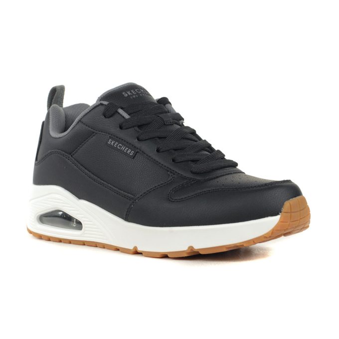 Skechers Men's Uno - Alder Black/Grey Sneakers 183012.BKGY - Image 2