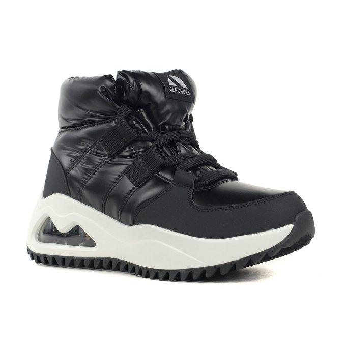 Skechers Women's Uno Peaks - Moon Puffz Winter Booties 177559.BLK - Image 2