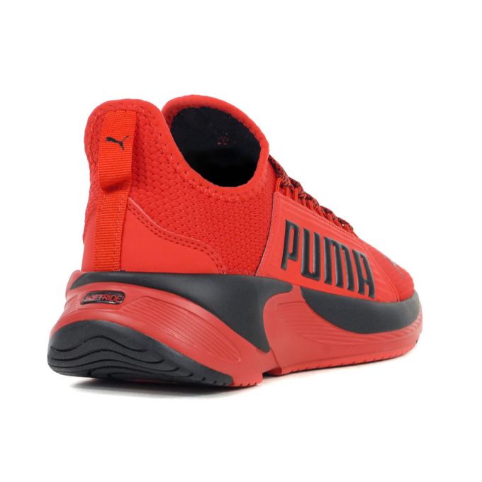 PUMA Kids SoftRide Premier Black/Red Slip-On Running Shoes 37656008 - Image 3