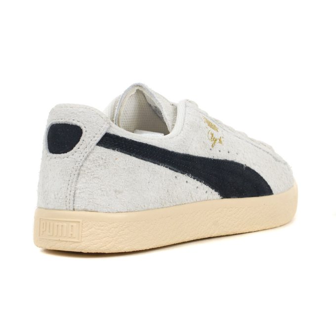 PUMA Men's Clyde Hairy Suede Grey/Cashew Sneakers 39311501 - Image 3