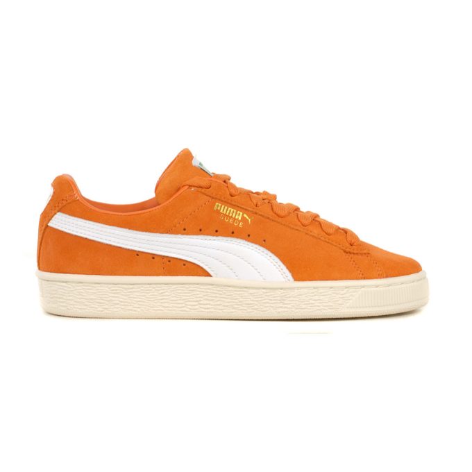 PUMA Men’s Suede Classic Orange/White Sneakers 39978117