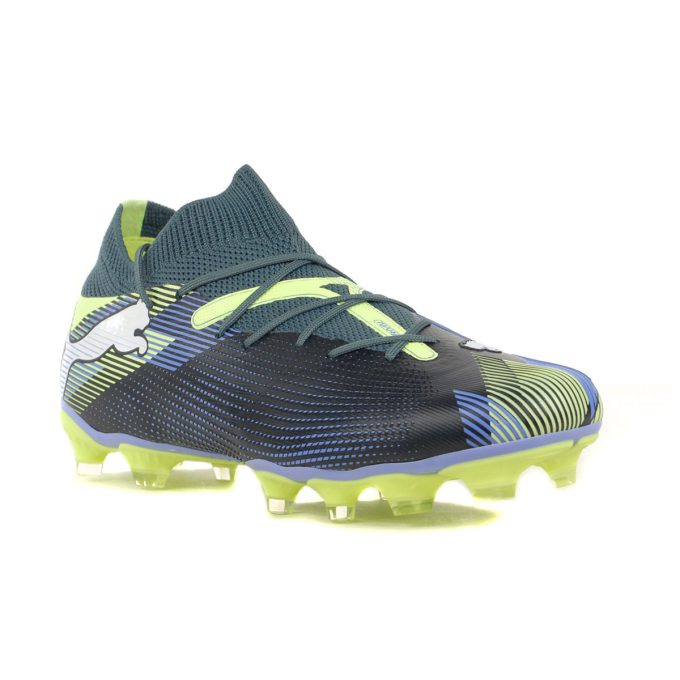 PUMA Women's Future 7 Match Grey Skies/White/Fizzy Apple Firm Ground Soccer Cleats 10793203 - Image 2