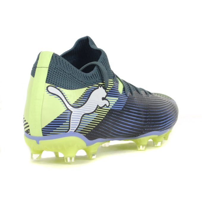 PUMA Women's Future 7 Match Grey Skies/White/Fizzy Apple Firm Ground Soccer Cleats 10793203 - Image 3