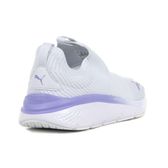 PUMA Women's SoftRide Pro Echo Silver Mist/Lavender/White Slip-On Running Shoes 30998205 - Image 3