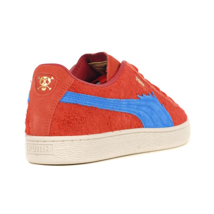 PUMA x One Piece Men’s Suede Buggy Red/Blue Sneakers 39652001 - Image 3