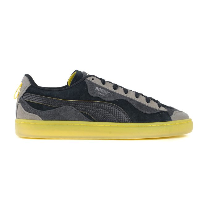 PUMA Men's Suede Trippy Scuderia Ferrari Black/Speed Yellow Sneakers 30849201