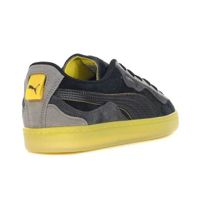 PUMA Men's Suede Trippy Scuderia Ferrari Black/Speed Yellow Sneakers 30849201 - Image 3