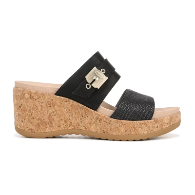 Dr. Scholl's Women's Cali Vibe Black Sandals I8825S1001