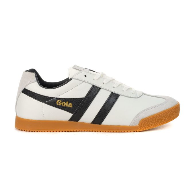 Gola Men's Harrier Leather White/Black Sneakers CMB426WB