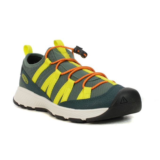 Keen Big Kids Motozoa Sea Moss/Scarlet Ibis Sneakers 1028740 - Image 2