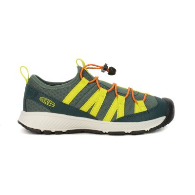 Keen Big Kids Motozoa Sea Moss/Scarlet Ibis Sneakers 1028740