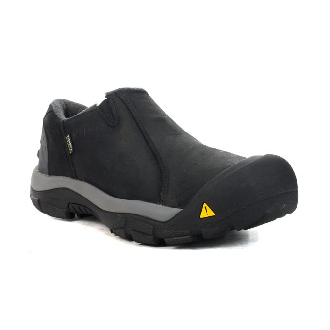 Keen Men's Brixen Low Black/Gargoyle Waterproof Slip-On shoes 1002268 - Image 2
