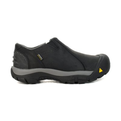 Keen Men's Brixen Low Black/Gargoyle Waterproof Slip-On shoes 1002268