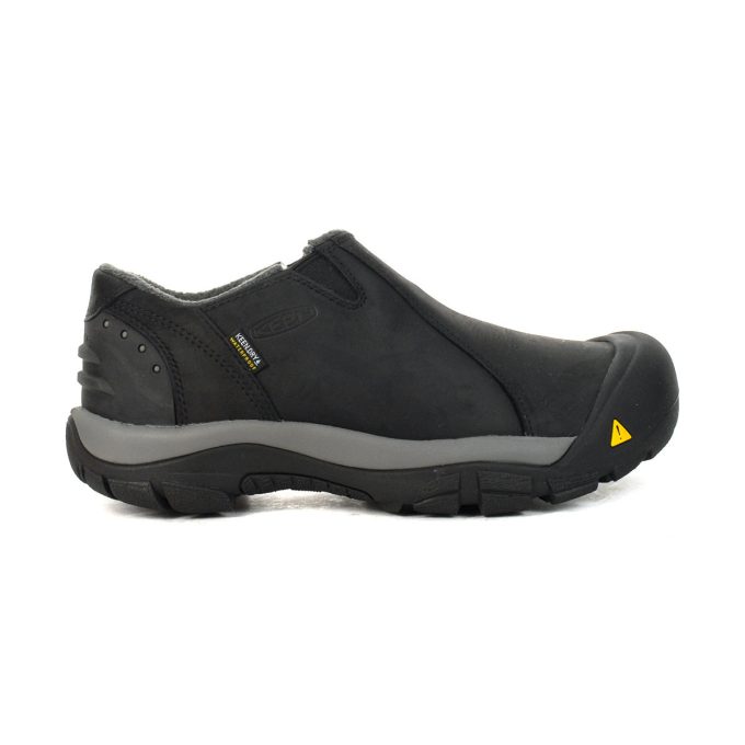 Keen Men's Brixen Low Black/Gargoyle Waterproof Slip-On shoes 1002268