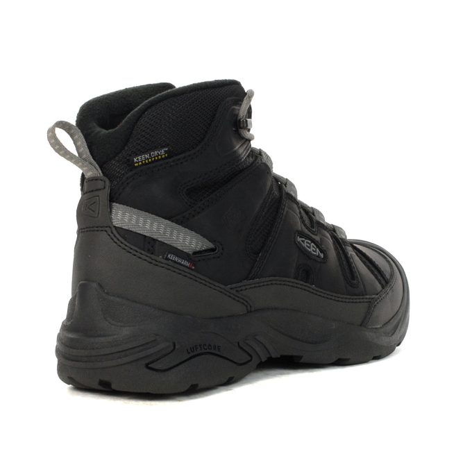 Keen Men's Circadia Mid Polar Black/Steel Grey Waterproof Winter Boots 1026762 - Image 3
