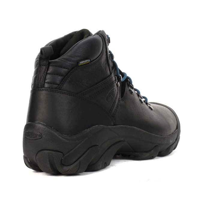 Keen Men's Pyrenees Black/Legion Blue Waterproof Leather Hiking Boots 1026585 - Image 3