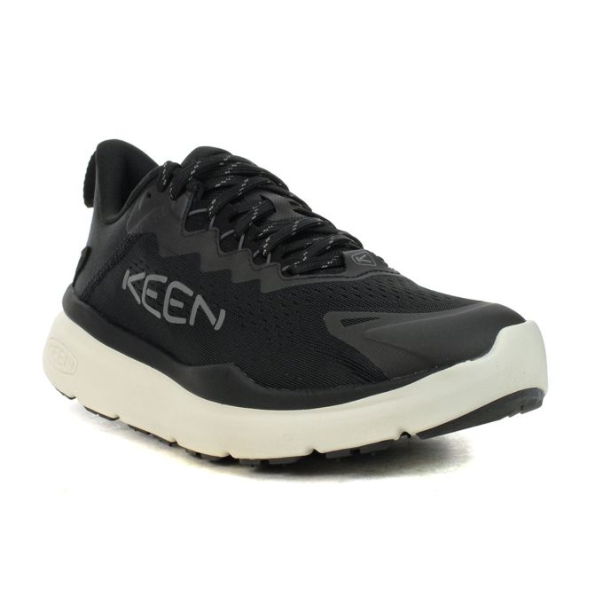 Keen Men's WK450 Black/Star White Walking Shoes 1028913 - Image 2