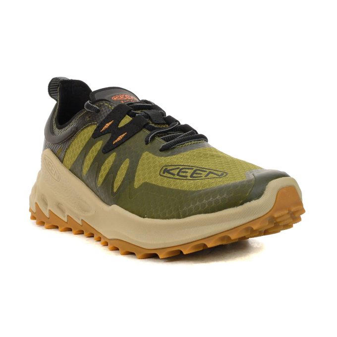 Keen Men's Zionic Speed Dark Olive/Scarlet Ibis Trail/Hiking Shoes 1028183 - Image 2