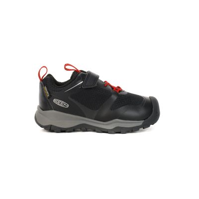 Keen Toddlers/Little Kids Wanduro Low Black/Ribbon Red Waterproof Shoes 1028012