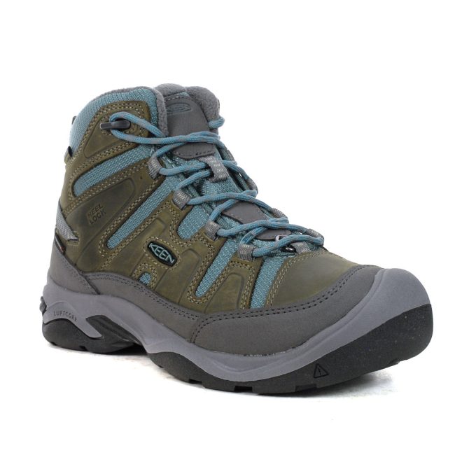 Keen Women's Circadia Mid Polar Steel Grey/North Atlantic Waterproof Winter Boots 1026759 - Image 2