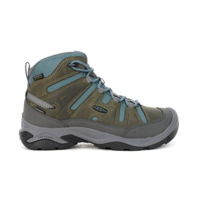 Keen Women's Circadia Mid Polar Steel Grey/North Atlantic Waterproof Winter Boots 1026759