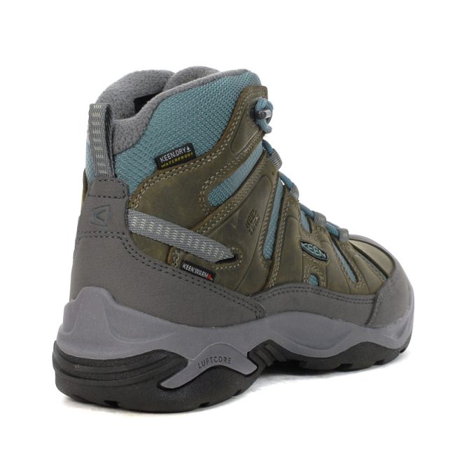 Keen Women's Circadia Mid Polar Steel Grey/North Atlantic Waterproof Winter Boots 1026759 - Image 3