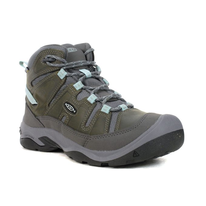 Keen Women's Circadia Mid Steel Grey/Cloud Blue Waterproof Boots 1026763/1026843 - Image 2
