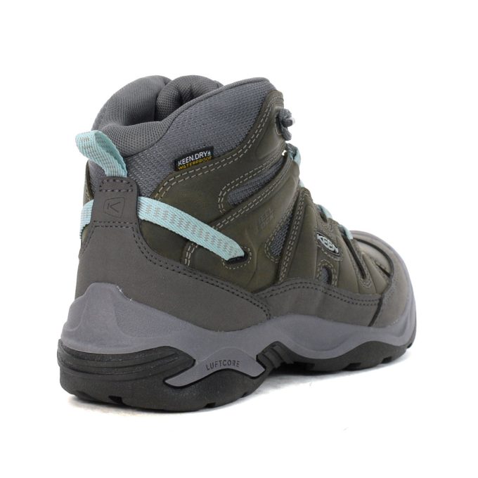 Keen Women's Circadia Mid Steel Grey/Cloud Blue Waterproof Boots 1026763/1026843 - Image 3