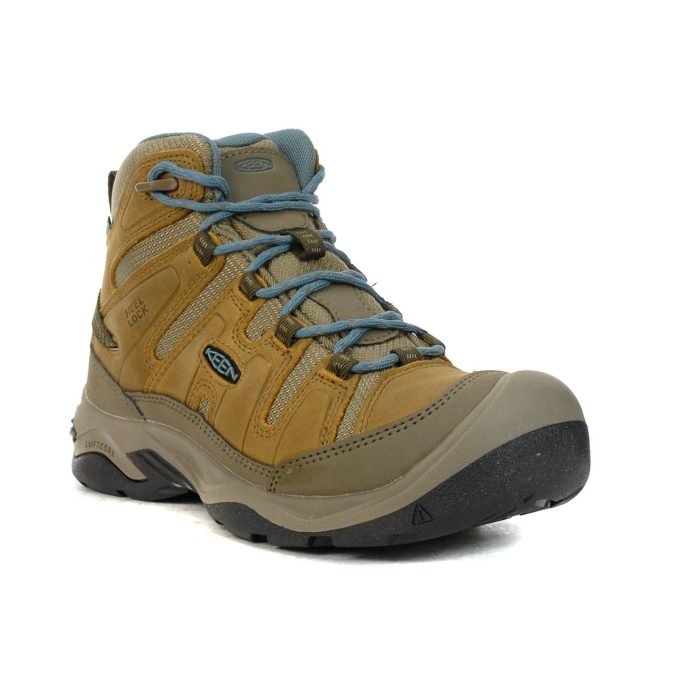 Keen Women's Circadia Mid Toasted Coconut/North Atlantic Waterproof Boots 1026764 - Image 2