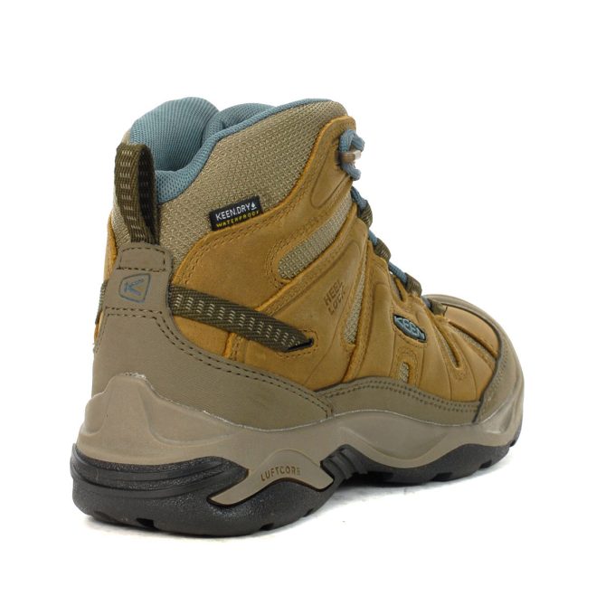 Keen Women's Circadia Mid Toasted Coconut/North Atlantic Waterproof Boots 1026764 - Image 3