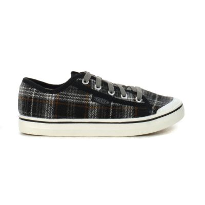 Keen Women's Elsa V Black Plaid/Steel Grey Sneakers 1026804
