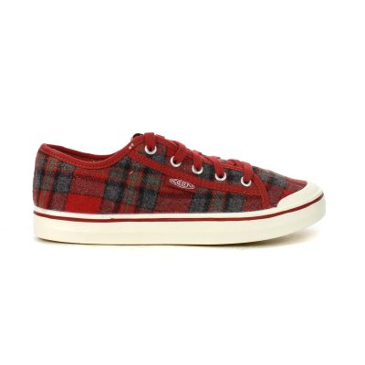 Keen Women's Elsa V Red Plaid/Red Dahlia Sneakers 1026805
