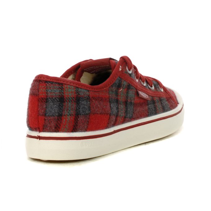 Keen Women's Elsa V Red Plaid/Red Dahlia Sneakers 1026805 - Image 3
