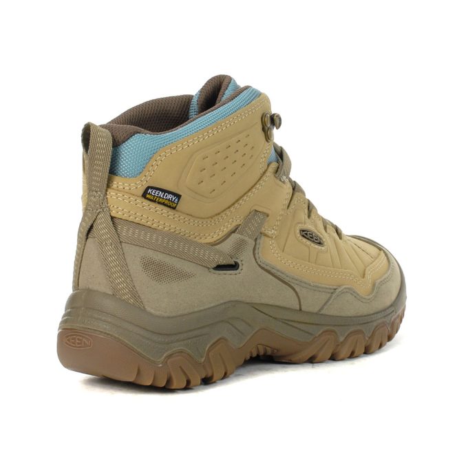 Keen Women's Targhee IV Mid Safari/Reef Water Waterproof Hiking Boots 1029365 - Image 3