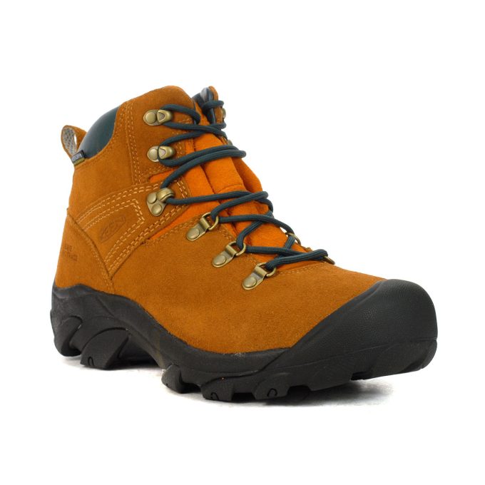 Keen x Leave No Trace Men's Pyrenees Keen Maple/Marmalade Waterproof Leather Hiking Boots 1027703 - Image 2