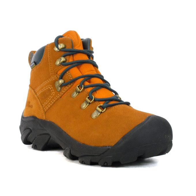 Keen x Leave No Trace Women's Pyrenees Keen Maple/Marmalade Waterproof Leather Hiking Boots 1028109 - Image 2