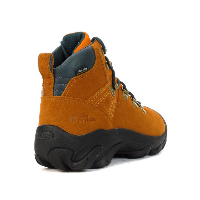 Keen x Leave No Trace Women's Pyrenees Keen Maple/Marmalade Waterproof Leather Hiking Boots 1028109 - Image 3