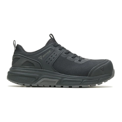 Bates Men's Jumpstart Low EnergyBound Black Leather Safety Shoes E09200