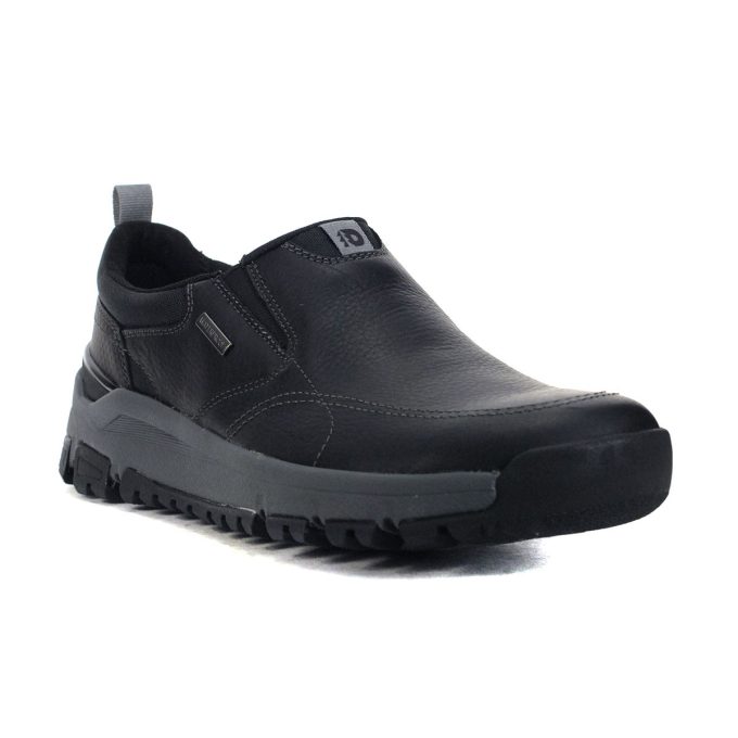 Dunham Men's Glastonbury Black Leather Slip-On Shoes CI6245 - Image 2