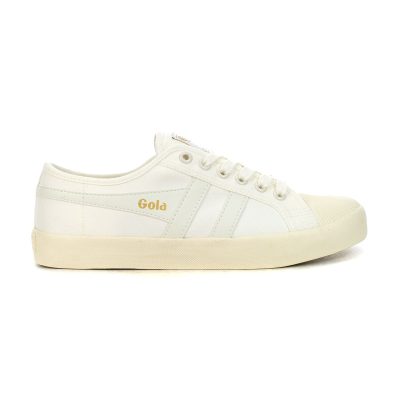 Gola Women's Coaster Off White/Gold Sneakers CLA174AW