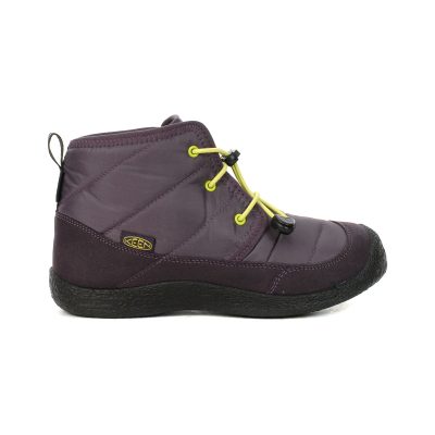 Keen Big Kids Howser II Plum Perfect/Daiquiri Green Waterproof Chukka Boots 1029427