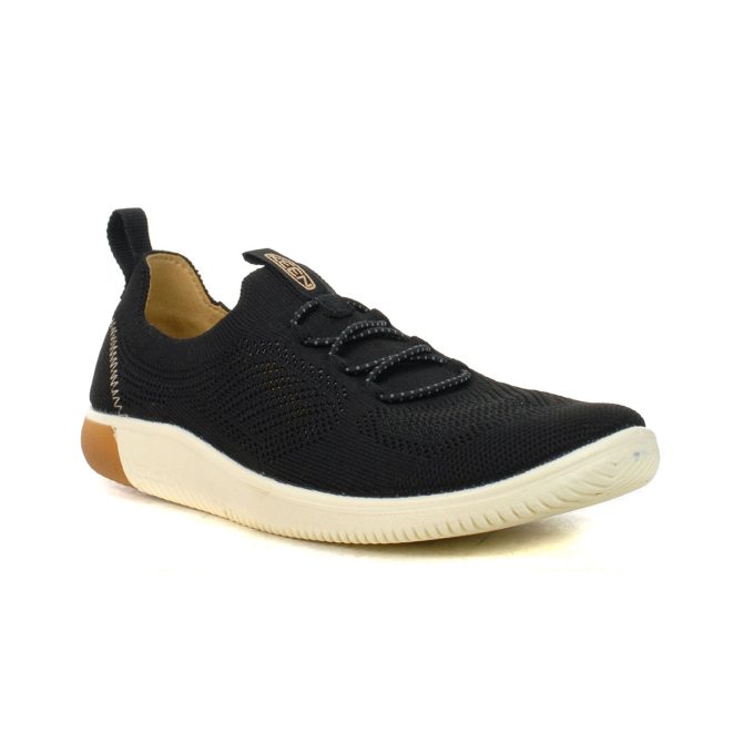 Keen Women's KNX Knit Black/Star White Sneakers 1030078 - Image 2