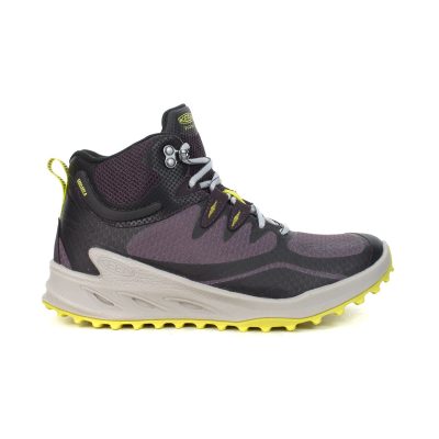 Keen Women's Zionic Mid Black Plum/Daiquiri Green Waterproof Hiking Boots 1029492