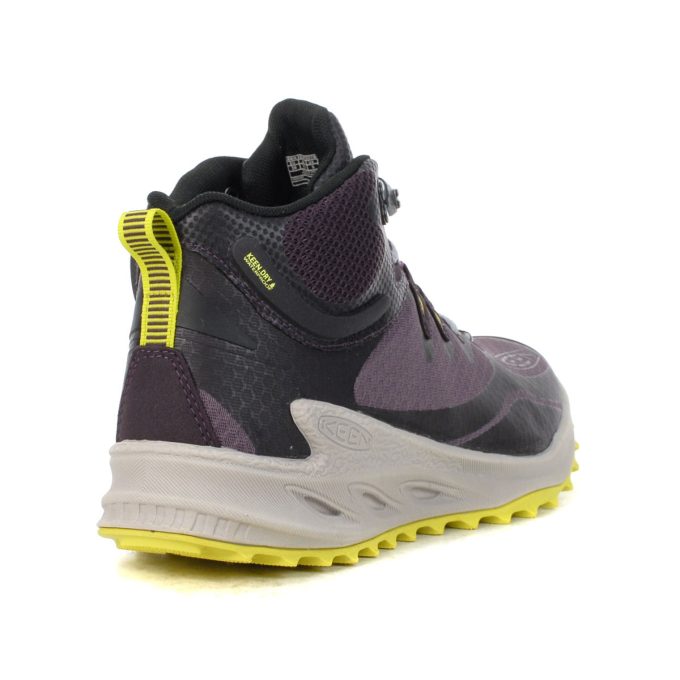 Keen Women's Zionic Mid Black Plum/Daiquiri Green Waterproof Hiking Boots 1029492 - Image 3