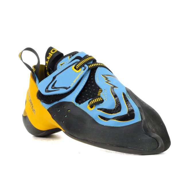 La Sportiva Men's Futura Blue/Yellow Climbing Shoes 20R-600100 - Image 2