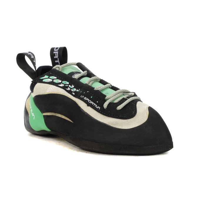 La Sportiva Women's Mirua White/Jade Green Climbing Shoes 20K-000704 - Image 2