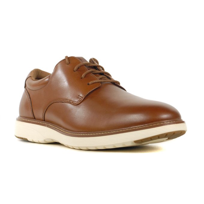 Rockport Men's Casey Laceup New British Tan Leather Dress Shoes - Image 2