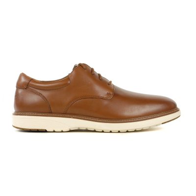 Rockport Men's Casey Laceup New British Tan Leather Dress Shoes